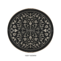 翌嘉YJ40802128 客厅沙发地毯免洗可擦圆形地垫