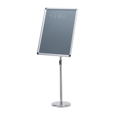 翌嘉YJ5011538 A2立牌指示牌酒店导向牌立式广告牌指引牌落地展示牌 银色圆角