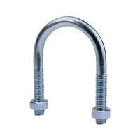 中锦科技 镀锌U型螺栓螺丝加长U形管夹管卡 M6*42*70mm 4.8级 套
