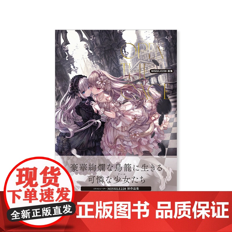 预售[日文原版]MISSILE228画集Open the Cage 日本P站画师插画动漫二次元哥特少女人物画册作品集 玄