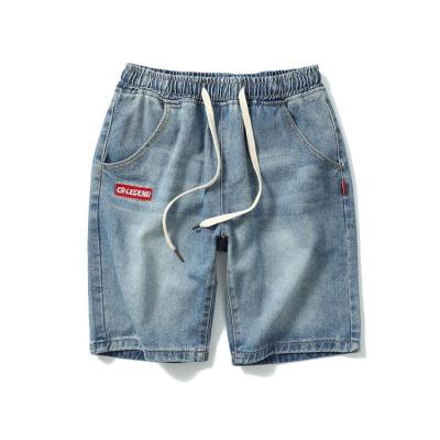 日系男式牛仔短裤男式五分裤短裤男男士休闲短裤男裤CYLLSUPER