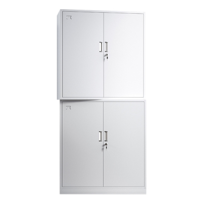 帅畅收纳柜财务档案柜资料柜加厚文件柜办公室带锁铁皮柜分体双节柜