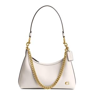 COACH蔻驰90s风格光泽五金皮质女士链条斜挎包进口青少年适用