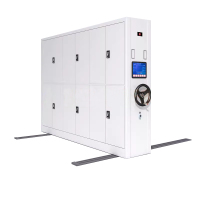 汉诺鑫威密集柜档案室电动智能密集架移动档案柜凭证资料柜手摇文件柜一列3组每立方(智能)