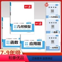 [3本]初中数学专项训练(函数+应用题+几何) 初中通用 [正版]2024版开心初中数学几何66模型七八九年级数学上下册