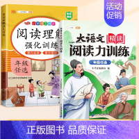 [阅读精练全2册]阅读理解+阅读力训练 四年级上 [正版]2024版小学语文阅读理解专项训练书人教版一年级二年级三年级3