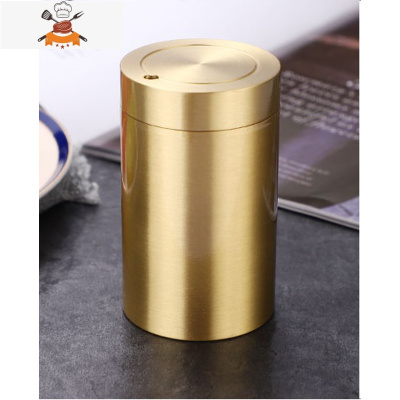 纯铜牙签筒精品创意个性家用牙签盒便携式卧室餐厅客厅防尘牙签罐 敬平 压锻