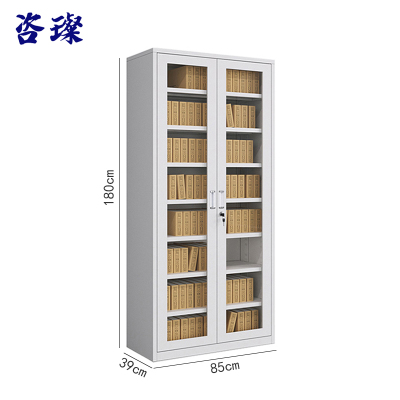 咨璨文件柜通玻凭证柜85*39*180cm /台