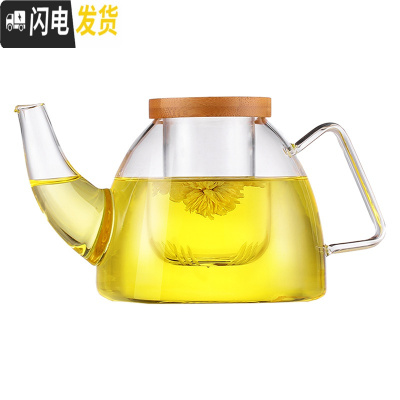 三维工匠茶壶 创意大象玻璃套装过滤花茶壶 大耐热泡茶壶水壶茶具