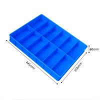 瑾如云海 分格箱 周转箱 零件盒 长12格445*350*60mm