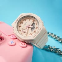 CASIO旗舰店卡西欧手表女g-shock新款生日送礼女士八角八王子小表盘运动防水学生电子石英表女GMA-S2100