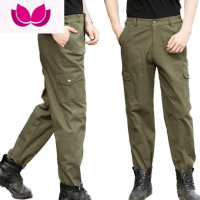 七斓黑色工作裤男直筒宽松工装裤工地劳保耐磨汽修工人上班工作服裤子