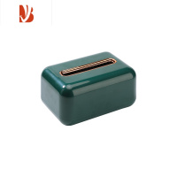 三维工匠纸巾盒客厅家用创意抽纸盒办公室桌面餐厅车载轻奢茶几收纳盒 北欧绿