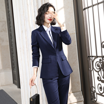 职业装女套装2019新款秋季时尚长袖西装正装酒店上班族经理工作服