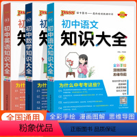 知识大全[语文+数学+英语] 初中通用 [正版]pass绿卡2024版初中英语语法大全初一初二三中考英语语法全解知识手册