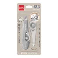 齐心 B25010 笔型替芯修正带套装 12m(1+1)冷烟灰 1套装