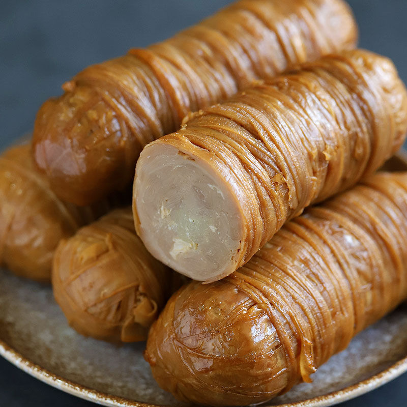 卤肠卷蚌埠美食特色小吃苦肠非素捆鸡猪小肠熟食肠衣卷180g 卤肠巻