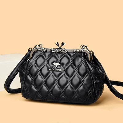 包包女新款2026单肩包高级菱格手拿包女时尚镶钻晚宴包女