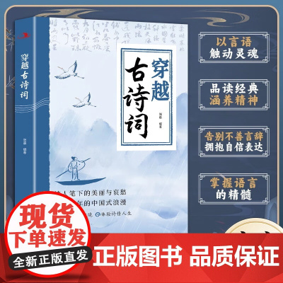 穿越古诗词 穿越古诗 穿越古诗文 中国大全正版书籍 张晨白话阅读鉴赏大全集 品读千年经典提升写作技巧