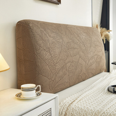 新款防尘全包弹力提花绒床头罩卧室柔软床靠背保护套遮丑神器