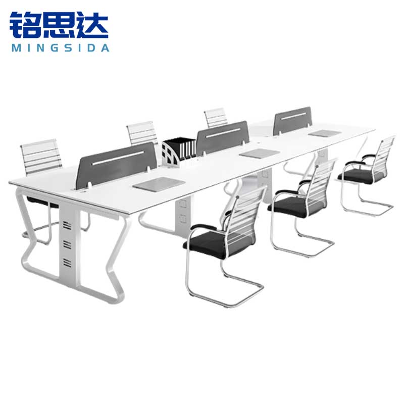 铭思达屏风办公桌六人位含椅套