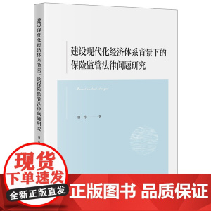 正版 建设现代化经济体系背景下的保险监管法律问题研究 赛铮 著 法律出版社