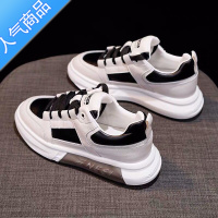 SUNTEK小白鞋女2023春秋季新款厚底百搭老爹鞋夏款运动休闲板鞋