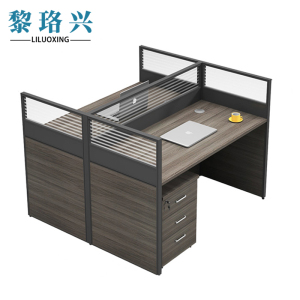 黎珞兴办公桌面对面双人位+柜 套
