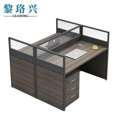 黎珞兴办公桌面对面双人位+柜 套