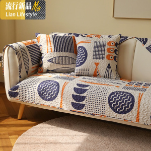 寿司 日式清新风防滑沙发垫四季通用 现代沙发坐垫套罩盖巾可定制 三维工匠