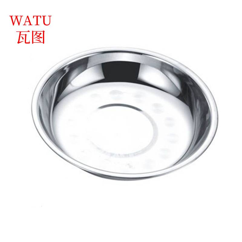 瓦图 不锈钢圆盘 菜盘 烧烤盘 14cm 10个装