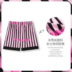 冰雪丝睡裤女夏单独短裤新款高级感蝴蝶春秋天家居服宽松可外穿_812882