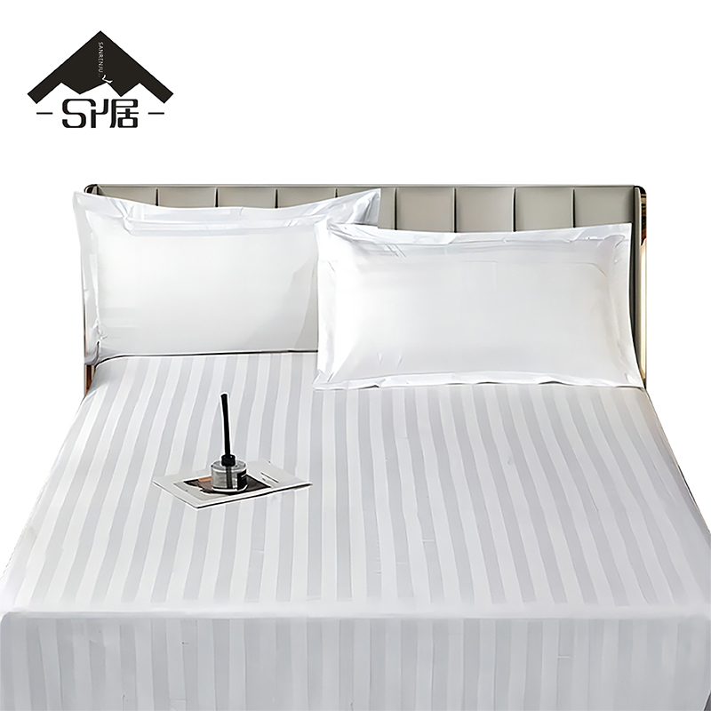 三人居缎条床单可定制SRJCD224/条
