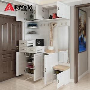 森美人进鞋柜简约现代厅柜多功能组合欧式储物柜入户玄关柜客厅隔断