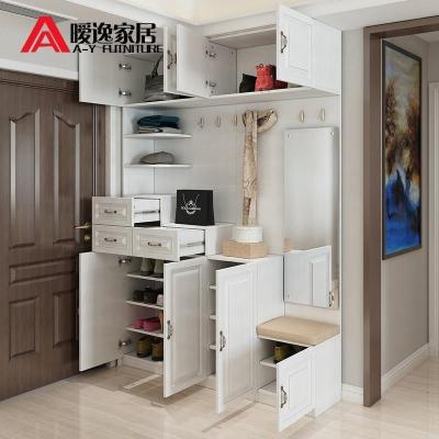 森美人进鞋柜简约现代厅柜多功能组合欧式储物柜入户玄关柜客厅隔断