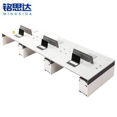 铭思达职员桌1.2米六人位含柜套
