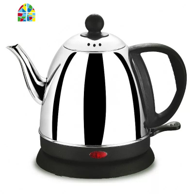 食品级304不锈钢1L2长嘴电热水壶家用快速壶自动断电泡茶壶烧水壶 FENGHOU 1.5L连盖[普通升级标准款]