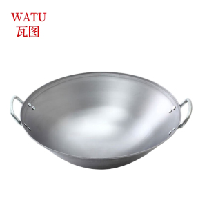 瓦图 厨房用品 电磁炉专用铁锅 直径50CM 商 双耳可抛炒菜铁锅