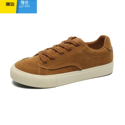 聚范男鞋子潮鞋2024新款美式复古小众休闲板鞋ins网红百搭小白鞋