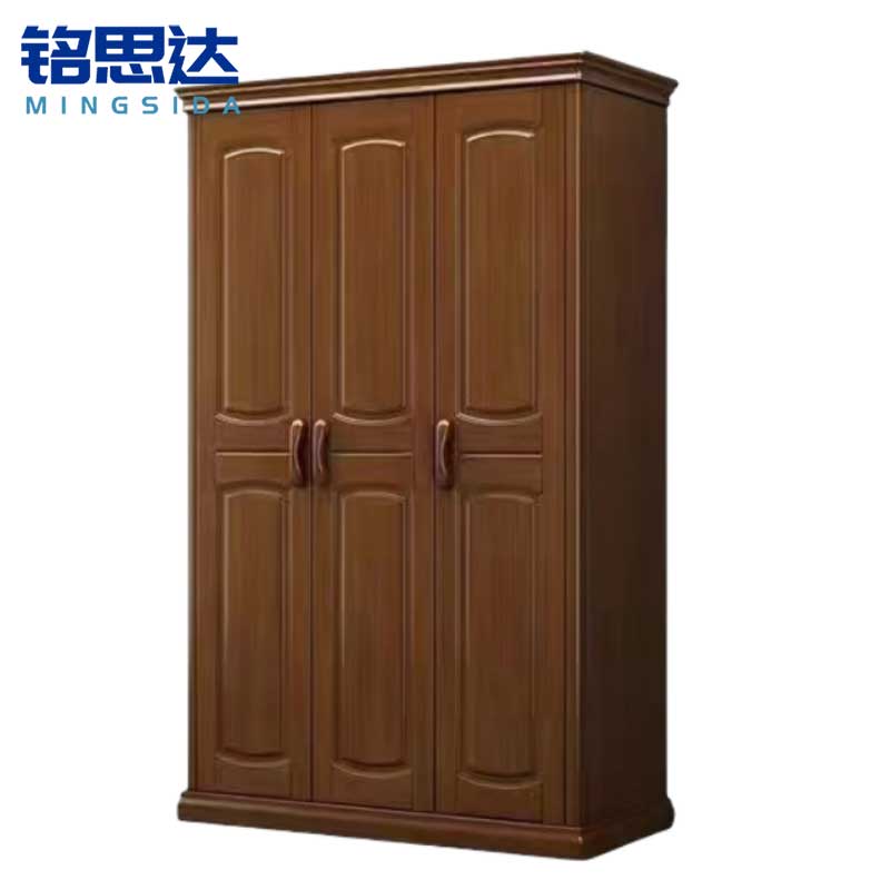 铭思达实木衣柜三门台