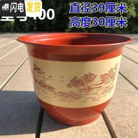 三维工匠特大号加厚仿陶瓷树脂塑料花盆家用多肉月季兰花绿萝大果树盆栽盆 TF400型号2个不带托盘 中等花盆容器