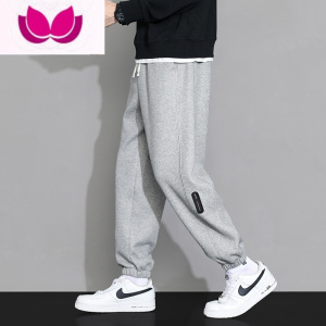 七斓裤子男款夏季2023年新款潮牌束脚卫裤宽松潮流青少年休闲长裤