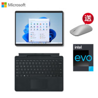 微软Surface Pro 8 i7 16G+256G 二合一平板笔记本电脑 石墨灰+典雅黑键盘盖 13英寸高刷触控屏