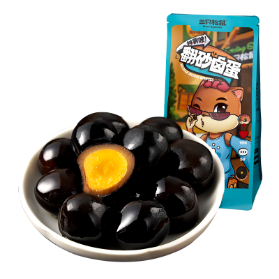 三只松鼠_卤香铁蛋蛋136g-休闲零食特产卤味鹌鹑蛋熟食蛋小吃卤香味136g/袋136g