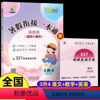暑假衔接一本通3升4(语数英) 小学通用 [正版]小橙同学暑假衔接一本通h一升二升三升四升五升六年级下册暑假作业小升初语