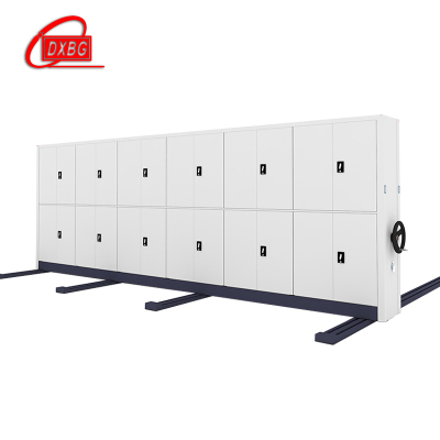 DXBG钢制档案架密集柜档案室密集架手摇式移动档案柜文件柜资料柜一列六组每立方单价