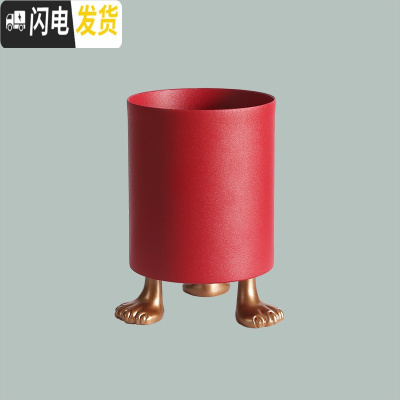 三维工匠[空之喵喵]北欧创意猫个性化妆刷桶收纳筒ins风桌面收纳盒圆形高