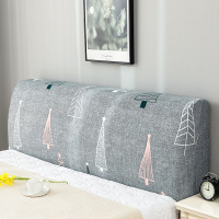 床头套罩全包北欧风格萬能通用防尘软包木床头靠背保护可拆洗 大千世界() 1.5米(适合1.4-1.7米床头使用)