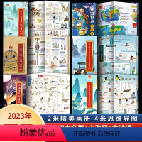 [全套6册思维导图]四大名着+山海经+古诗词+唐诗+中国帝王+环游世界 [正版]四大名着原着思维导图小学生版人物关系图水