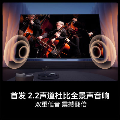 泰迪信 TDS75D606 75英寸 120Hz超薄全面屏4K 智慧屏 1台 黑色